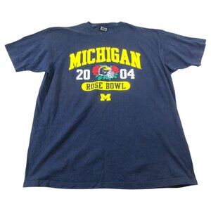 Michigan Wolverines T-Shirt Mens XL Navy Gear For Sports NCAA Football Sports